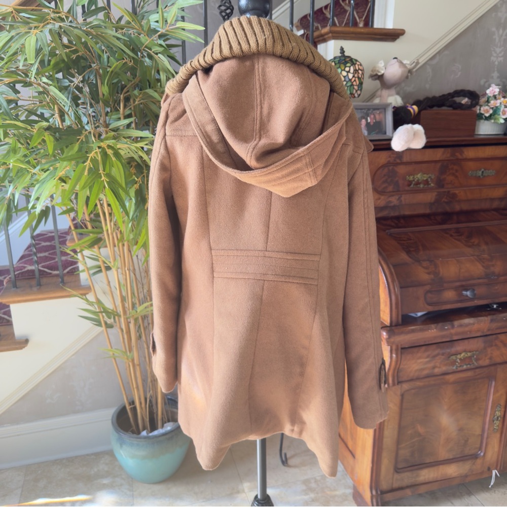 COLE HAAN ladies, long sleeve winter coat with hood, zip front size 10 - Picture 8 of 12
